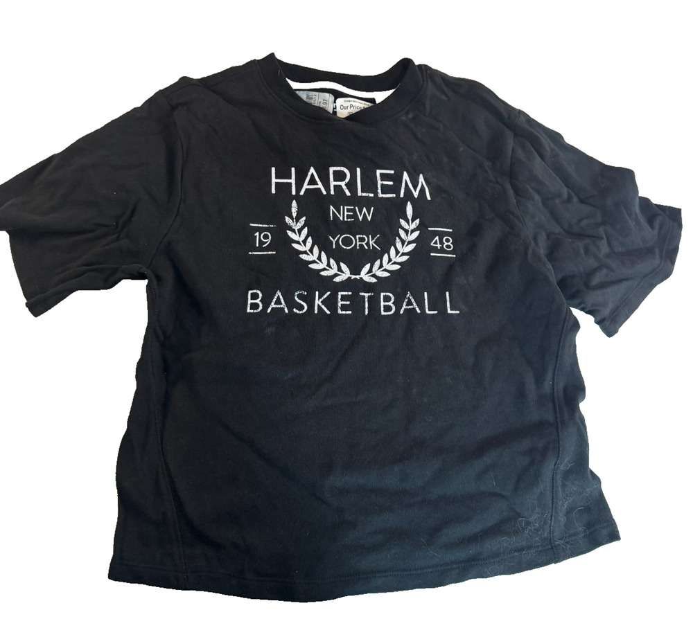 DSG Boys Harlem New York Basketball Graphic T-Shirt Size XS Black NWT